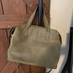 Parker Clay Napa Handbag - Olive